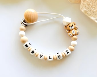Pacifier Clip Personalized ,Gift Ideas Newborn Birthday Baby