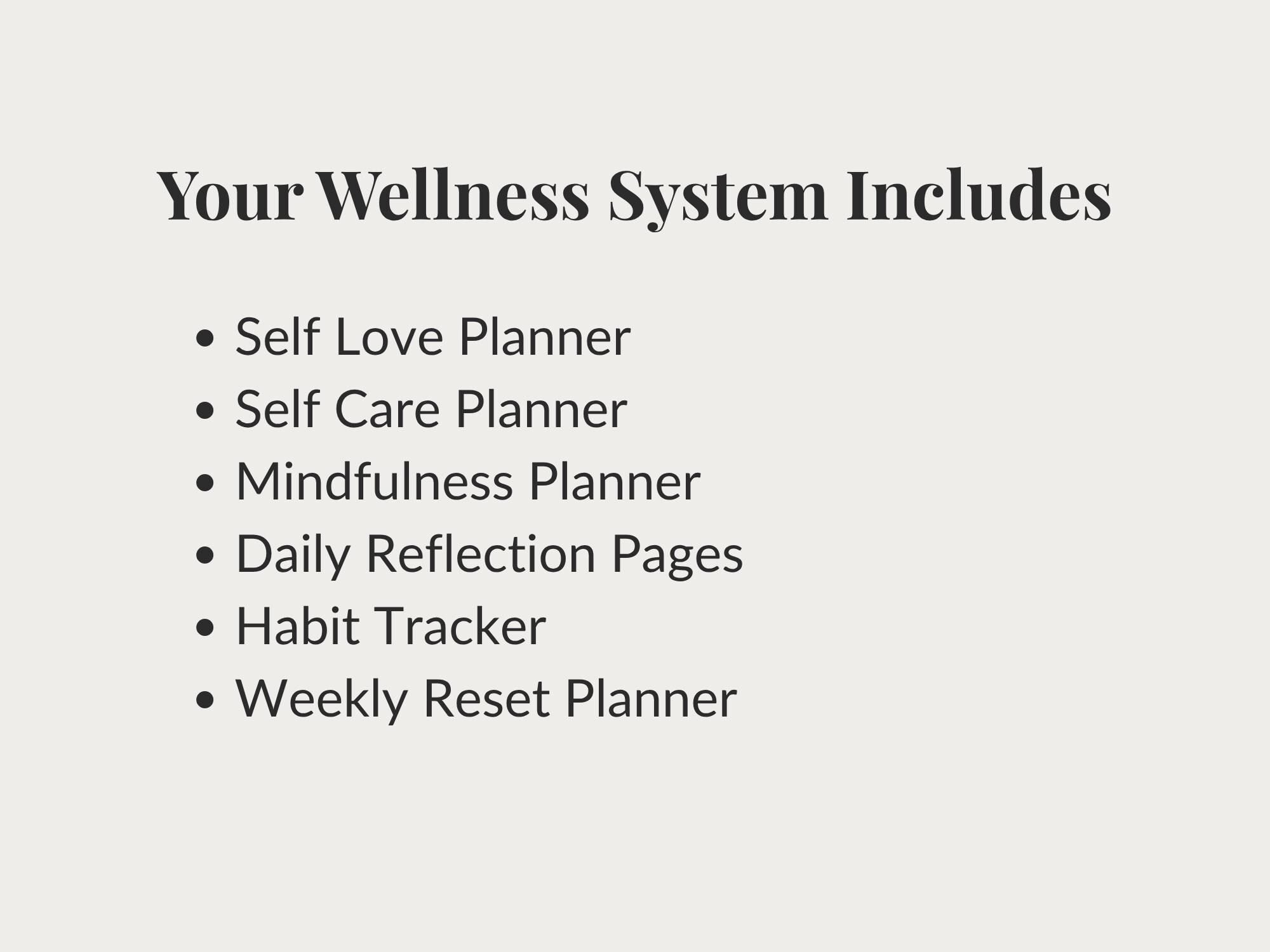 Self Care Planner Bundle Printable | Wellness Planner, Habit Tracker ...