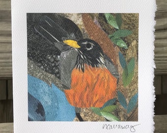 Robin notitiekaart (Art Print) 5 "x 7"