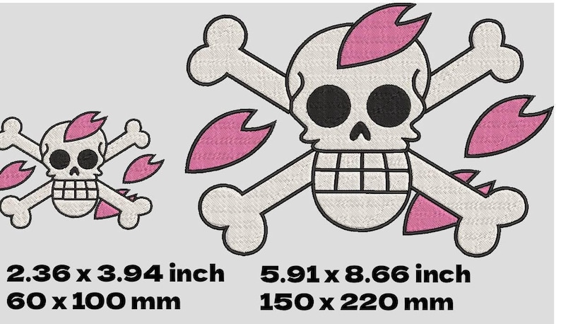 One piece Embroidery Bundle – Jolly Roger Designs – DST, JEF, EMB – Anime Machine Embroidery Files – One piece embroidery image 7
