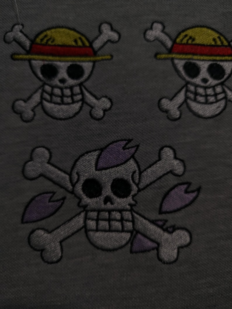 One piece Embroidery Bundle – Jolly Roger Designs – DST, JEF, EMB – Anime Machine Embroidery Files – One piece embroidery image 12