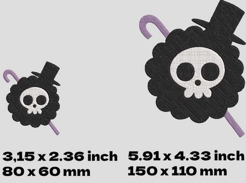 One piece Embroidery Bundle – Jolly Roger Designs – DST, JEF, EMB – Anime Machine Embroidery Files – One piece embroidery image 10