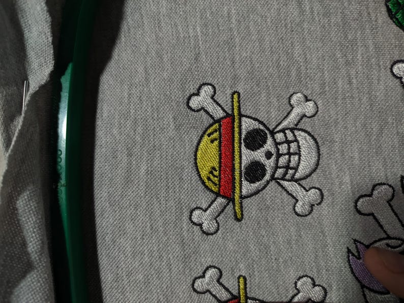 One piece Embroidery Bundle – Jolly Roger Designs – DST, JEF, EMB – Anime Machine Embroidery Files – One piece embroidery image 13
