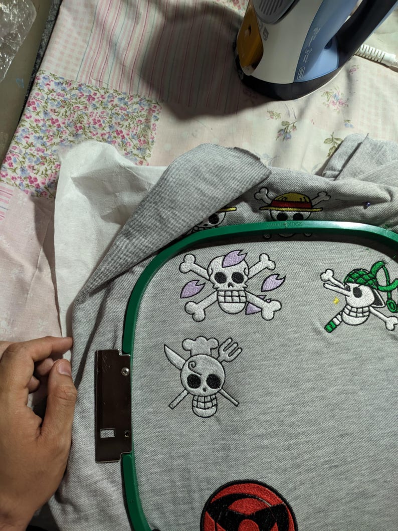 One piece Embroidery Bundle – Jolly Roger Designs – DST, JEF, EMB – Anime Machine Embroidery Files – One piece embroidery image 14