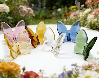 Elegant Crystal Glass Butterfly Home Decor – Modern Interior Accent, Gift for Christmas, Mother’s Day & Valentine’s Day