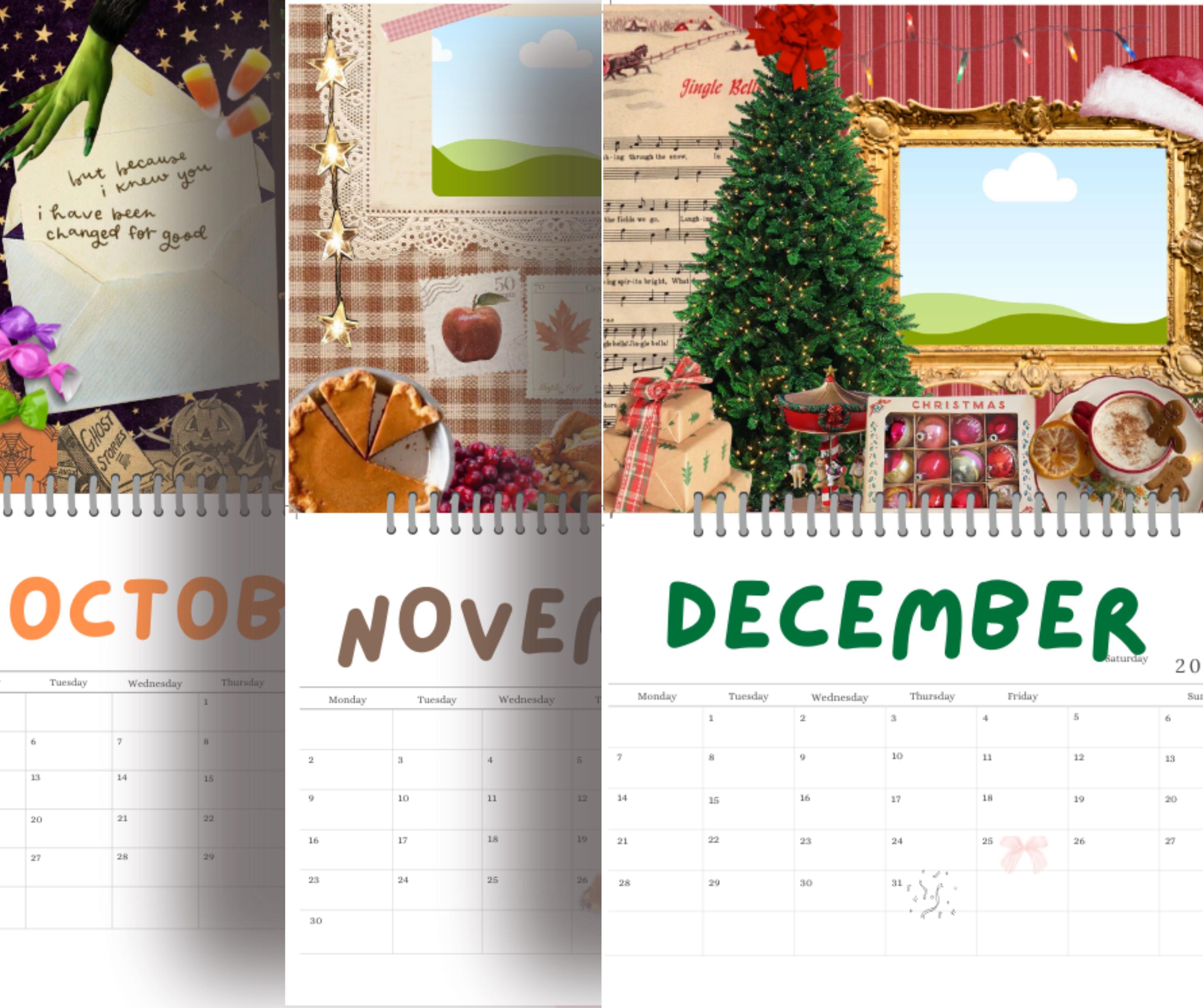 2026 Vision Board Calendar | Editable Canva Template | 2026 Rebrand ...