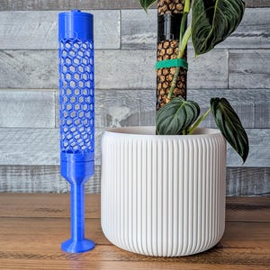 Honeycomb Moss Pole with Optional Water Reservoir | Self-Watering Support for Aroids & Climbing Plants | 3D Printed PETG image 3