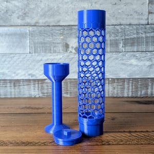 Tutor de musgo em formato de favo de mel com reservatório de água opcional | Suporte autoirrigável para aráceas e plantas trepadeiras | Impresso em 3D em PETG
