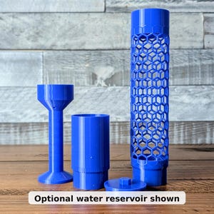 Honeycomb Moss Pole with Optional Water Reservoir | Self-Watering Support for Aroids & Climbing Plants | 3D Printed PETG image 5