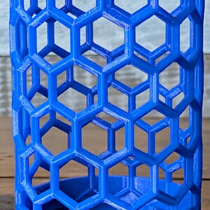 Honeycomb Moss Pole with Optional Water Reservoir | Self-Watering Support for Aroids & Climbing Plants | 3D Printed PETG image 9