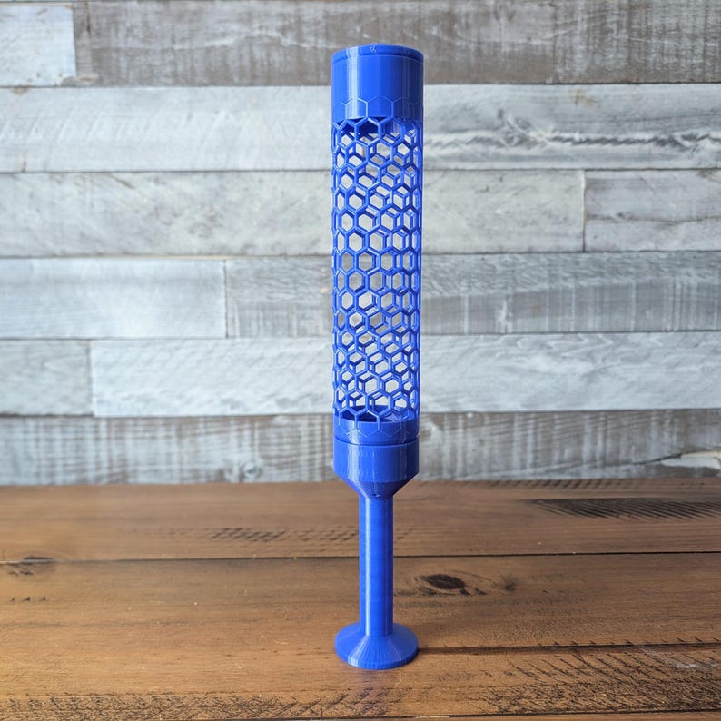 Honeycomb Moss Pole with Optional Water Reservoir | Self-Watering Support for Aroids & Climbing Plants | 3D Printed PETG image 2