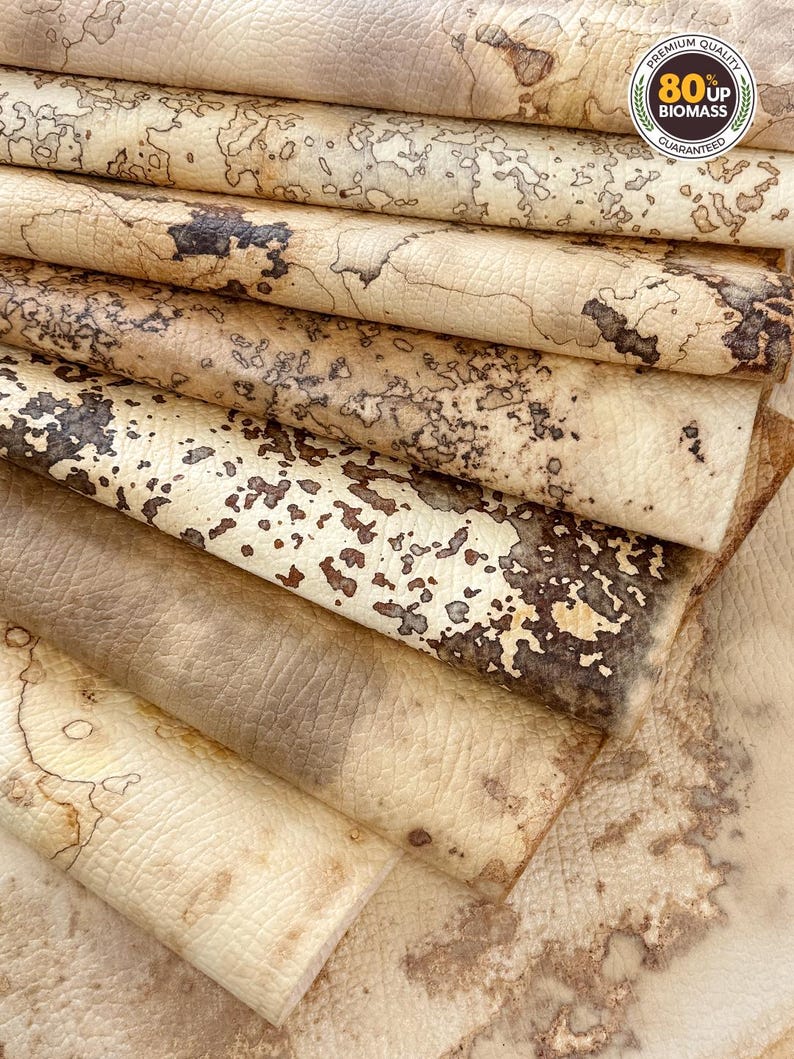 Mushroom Leather Sheet 80x60cm | Vegan Mycelium Leather for Commercial Use, Crafts & Design image 1