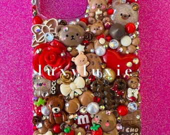 Custom Beary Cute Decoden Phone Case