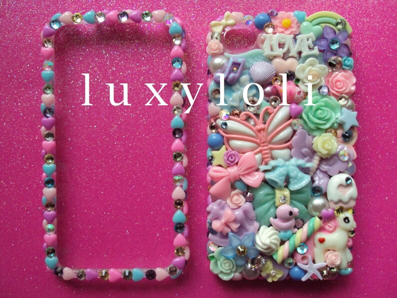 Custom Kawaii Pastels Decoden Phone Case Etsy