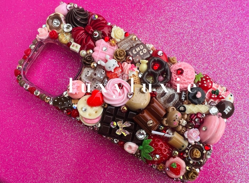 Custom Dear Valentine Decoden Phone Case image 1