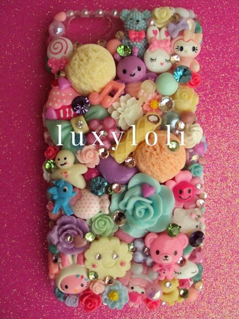 Custom Kawaii Pastels Decoden Phone Case Etsy