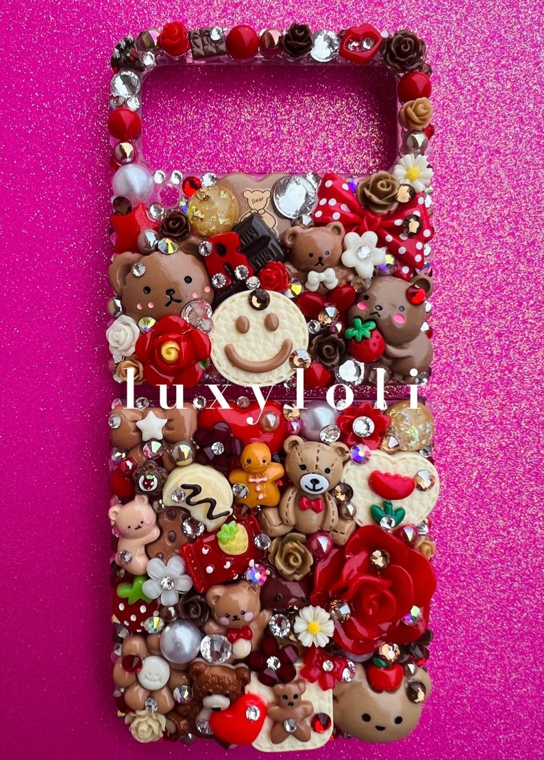 Custom Beary Cute Decoden Phone Case image 2