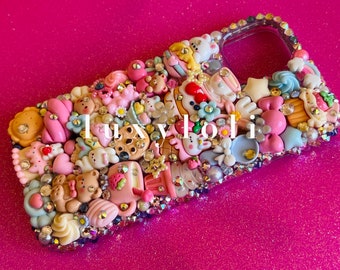 Custom Sweet Tea Party Style Decoden Phone Case