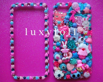 Individuelle Rosa & AquaMint Style Decoden Handyhülle