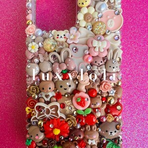 Custom Beary Cute Decoden Phone Case image 3