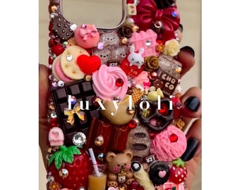 Custom Dear Valentine Decoden Phone Case