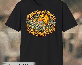 Ik blaas geld uit, schat, geldexplosie T-shirt