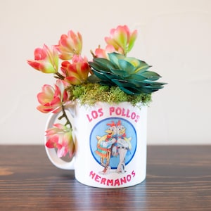 Los Pollos Hermanos Succulent Arrangement Mug