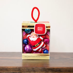 Shiny Brite Christmas Shadow Box Diorama Ornament