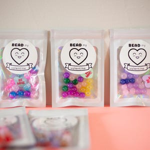 Valentine Friendship Bracelet Kit, Heart Party Favors, Girls D.I.Y Bracelet