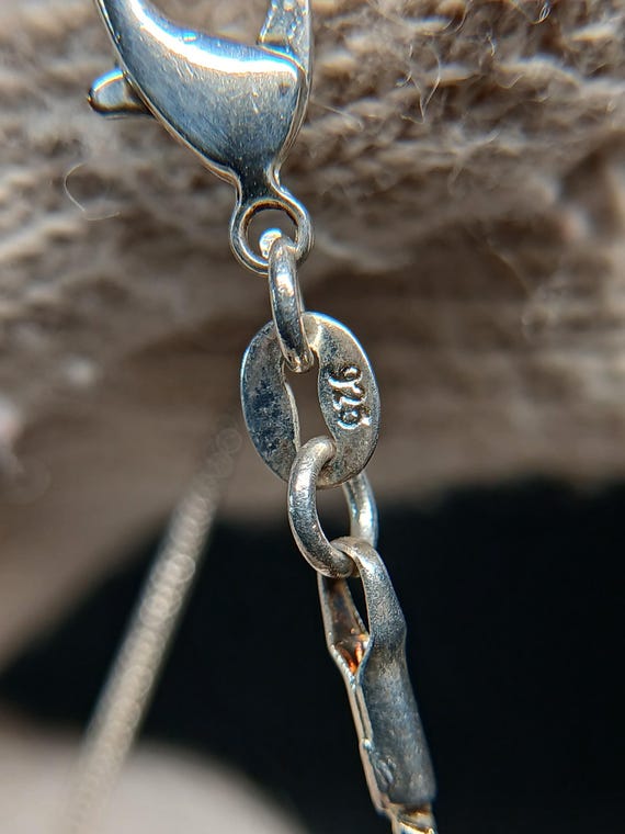 Sterling Silver Leaf Scroll Pendant Necklace 20" … - image 15