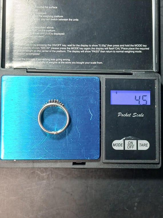 Sterling Silver .925 Three-Band Solid Ring – Size… - image 5