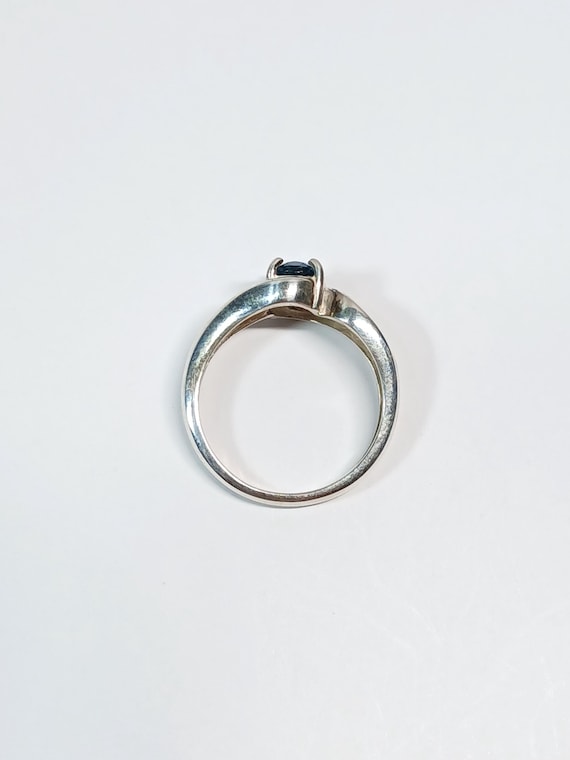 Sterling Silver Blue Quartz Stackable Ring Size 6… - image 12