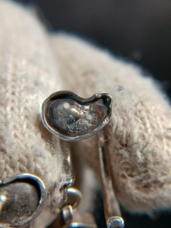 Sterling Silver Double Charm Dangle Earrings Mode… - image 18