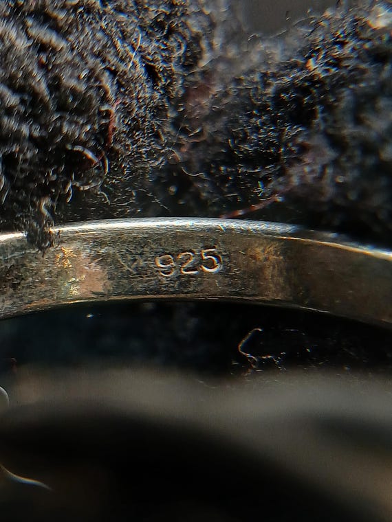 925 Sterling Silver Rolling Ring Interlocking Ban… - image 2