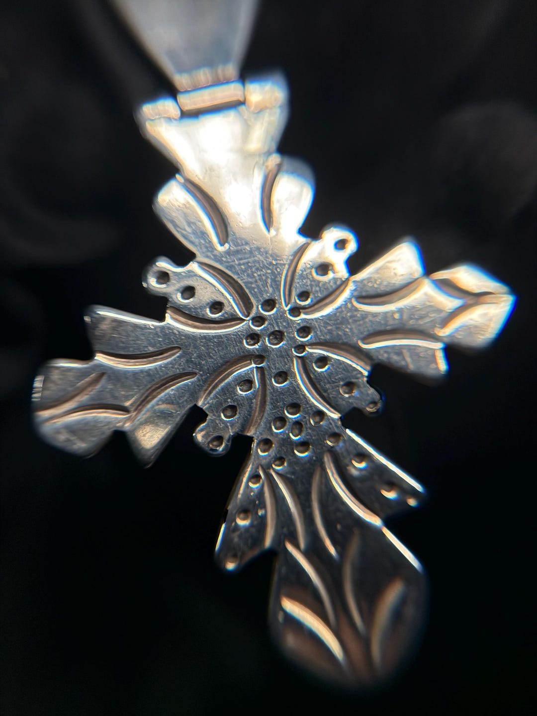 Taxco Heavy Sterling Silver Cross Pendant TM-11 Chunky Swivel Bail - Etsy