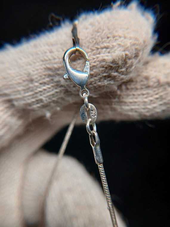 Sterling Silver Leaf Scroll Pendant Necklace 20" … - image 14