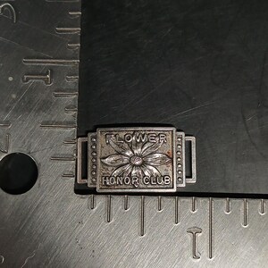 1920s Sterling Silver Girl Scouts Flower Honor Club Badge Spies Bros image 4
