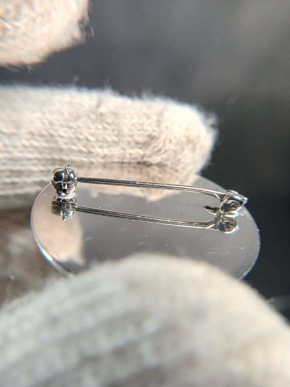 Sterling Silver .925 Lamode Monogram Circle Brooc… - image 15