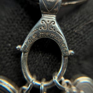 Brighton Silverplate Charm Keychain Floral Enamel Heart Purse Charm image 15