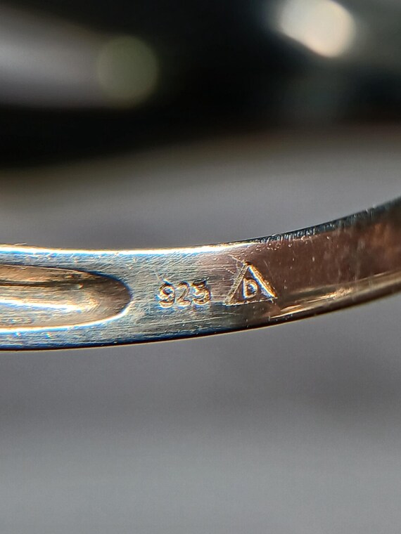 Sterling Silver Blue Quartz Stackable Ring Size 6… - image 5