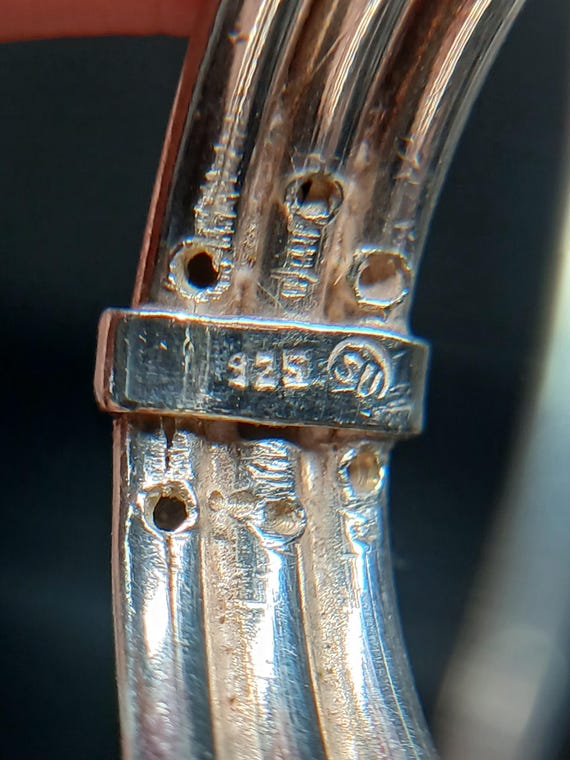 Sterling Silver .925 Three-Band Solid Ring – Size… - image 3