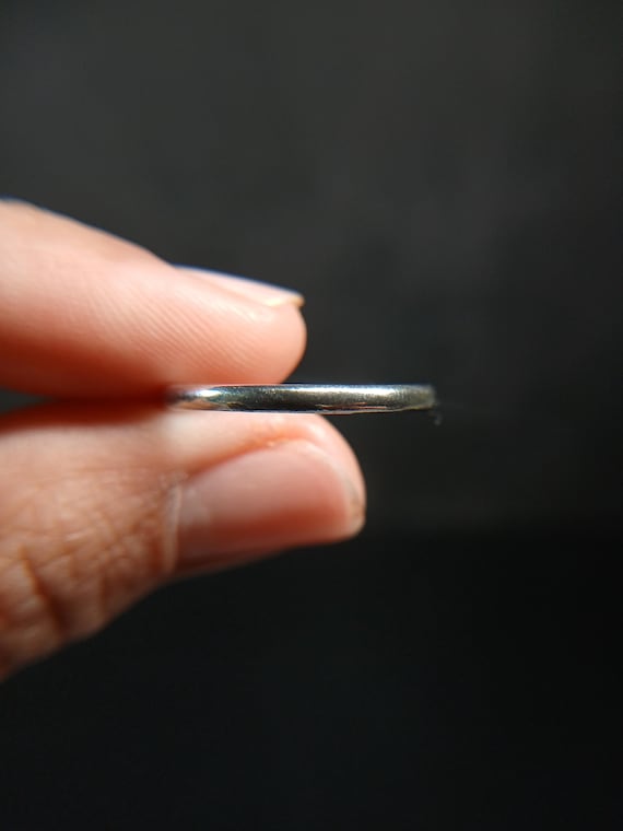 Sterling Silver .925 Thin Stackable Band Ring PZ … - image 8