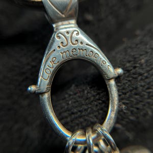 Brighton Silverplate Charm Keychain Floral Enamel Heart Purse Charm image 3