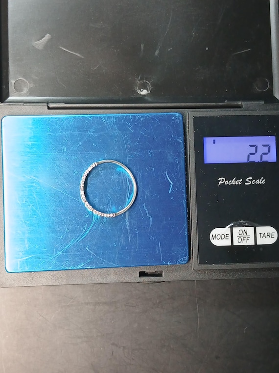 Sterling Silver Daisy Stackable Ring with Orange … - image 5