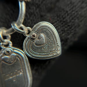 Brighton Silverplate Charm Keychain Floral Enamel Heart Purse Charm image 6
