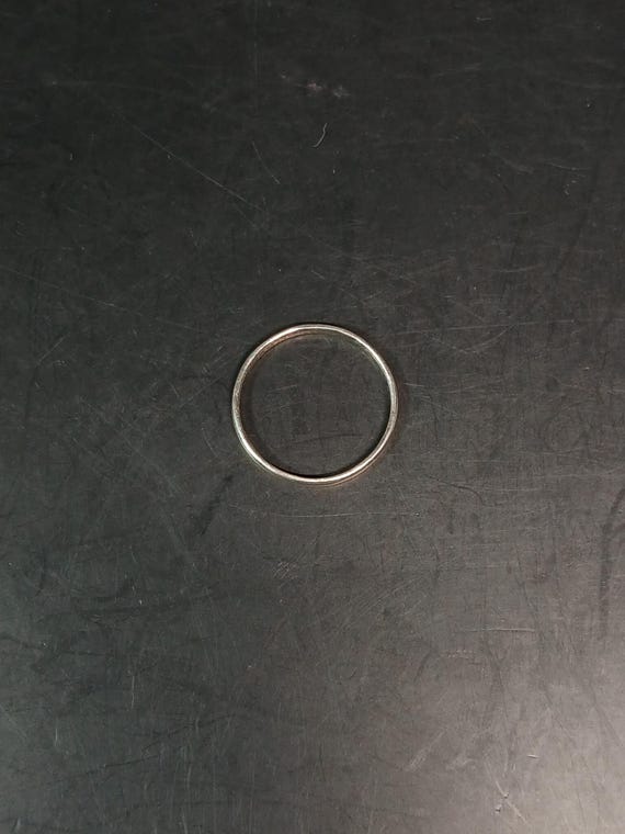 Sterling Silver .925 Thin Stackable Band Ring PZ … - image 7