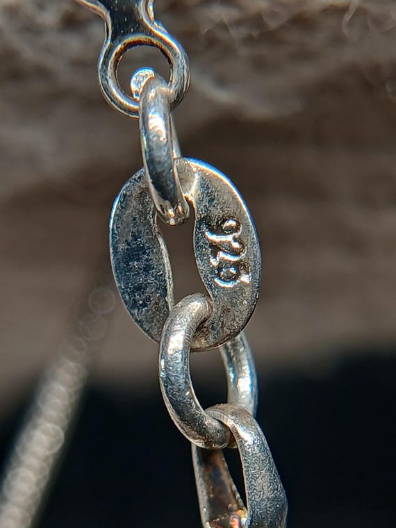 Sterling Silver Leaf Scroll Pendant Necklace 20" … - image 3