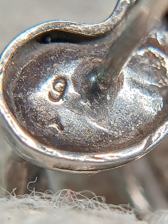 Sterling Silver Double Charm Dangle Earrings Mode… - image 2