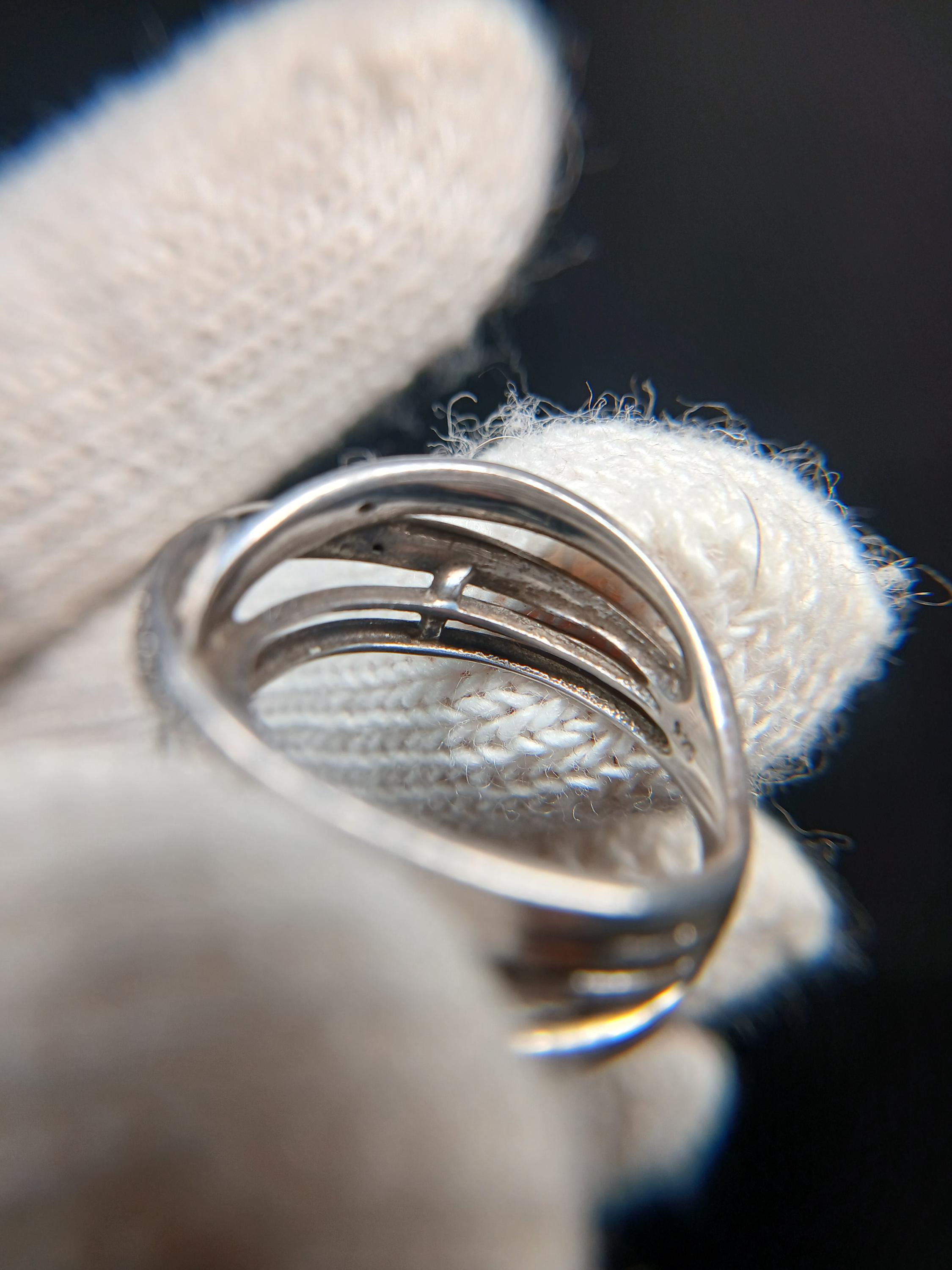 Sterling Silver 925 Crossover Band Ring Size 6.5 - Etsy