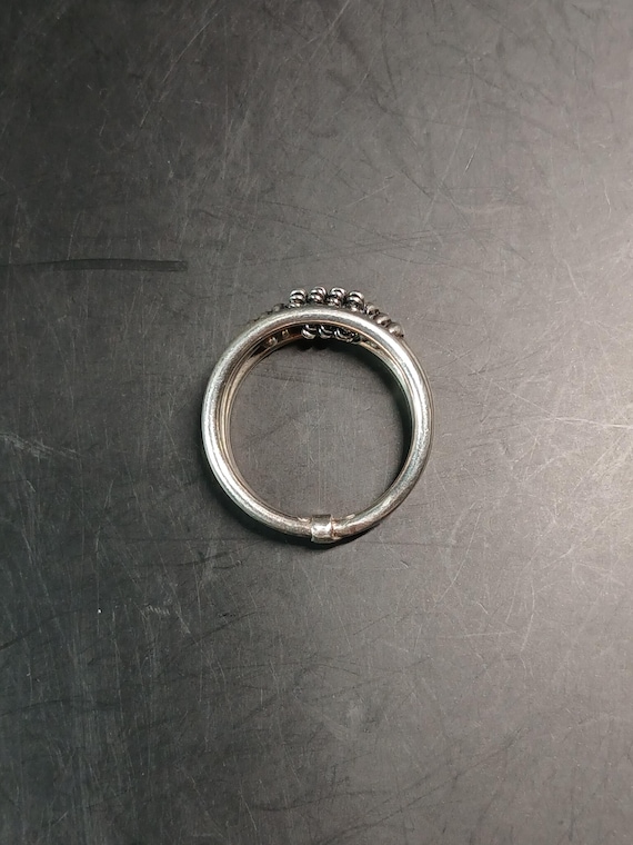 Sterling Silver .925 Three-Band Solid Ring – Size… - image 14